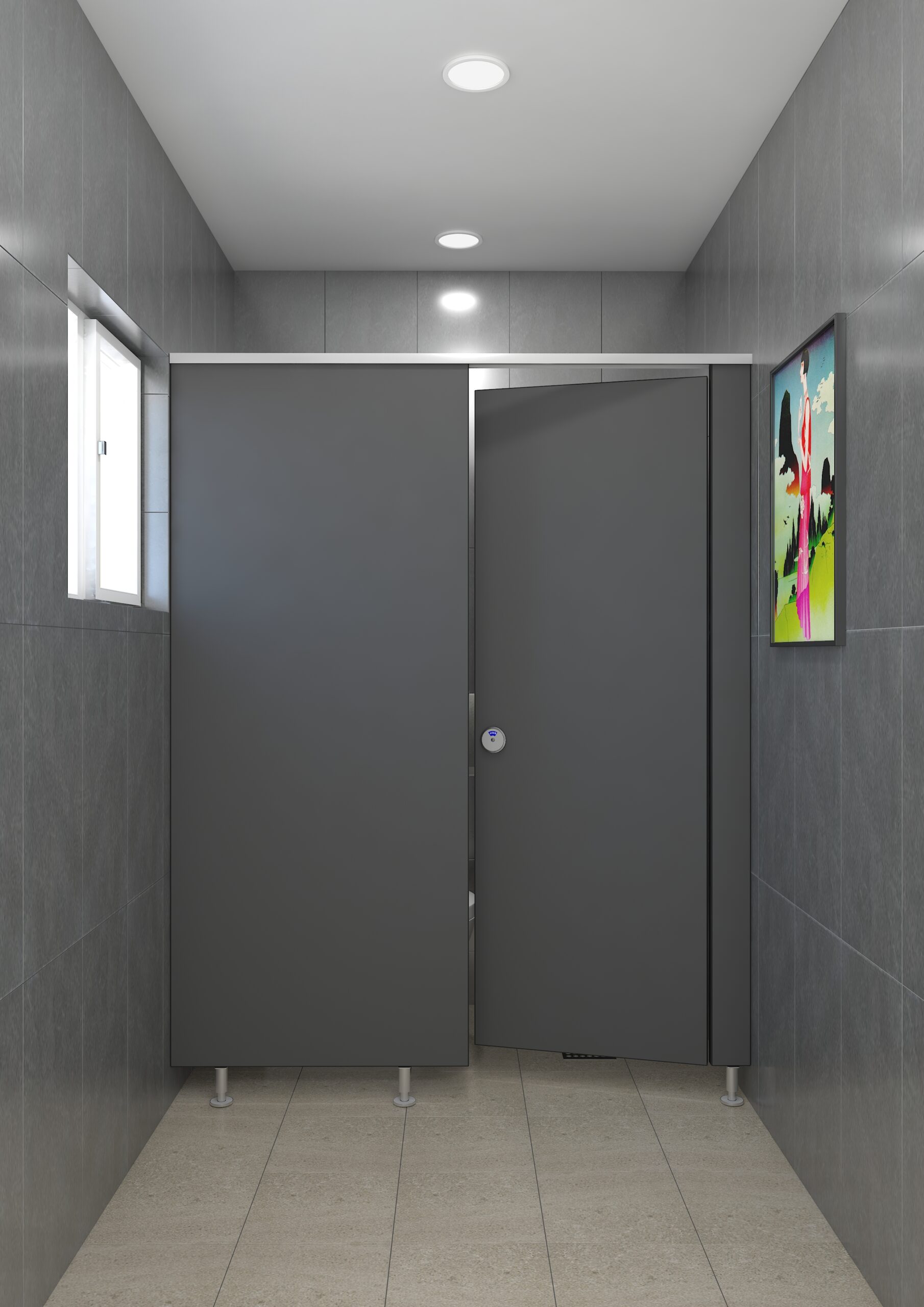 남자 화장실 색상 진그레이