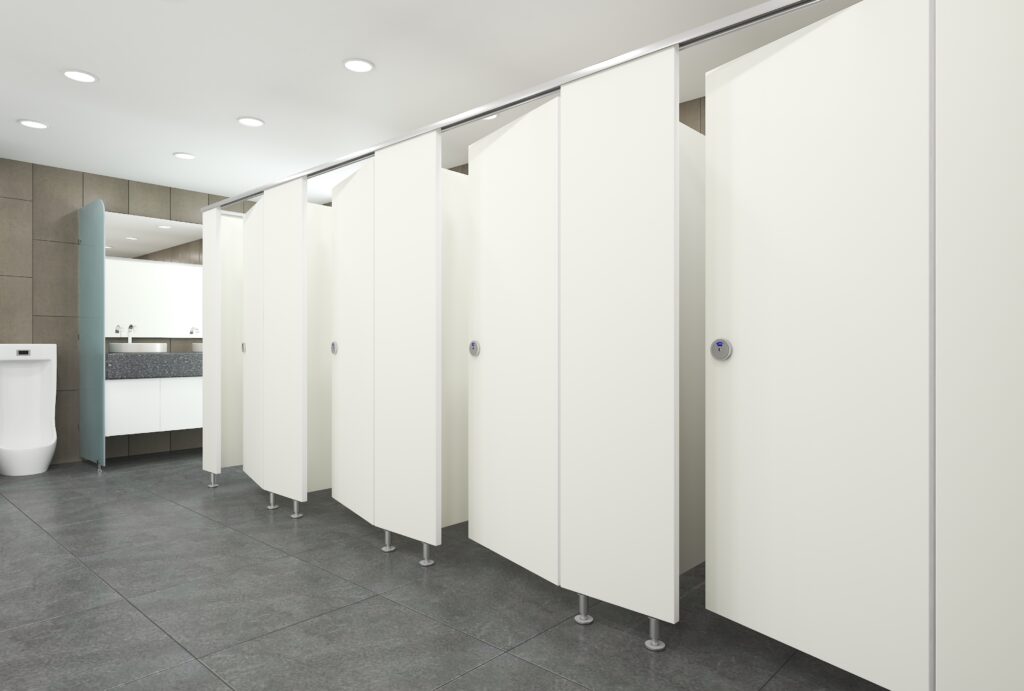 여자 화장실 크림색 무광