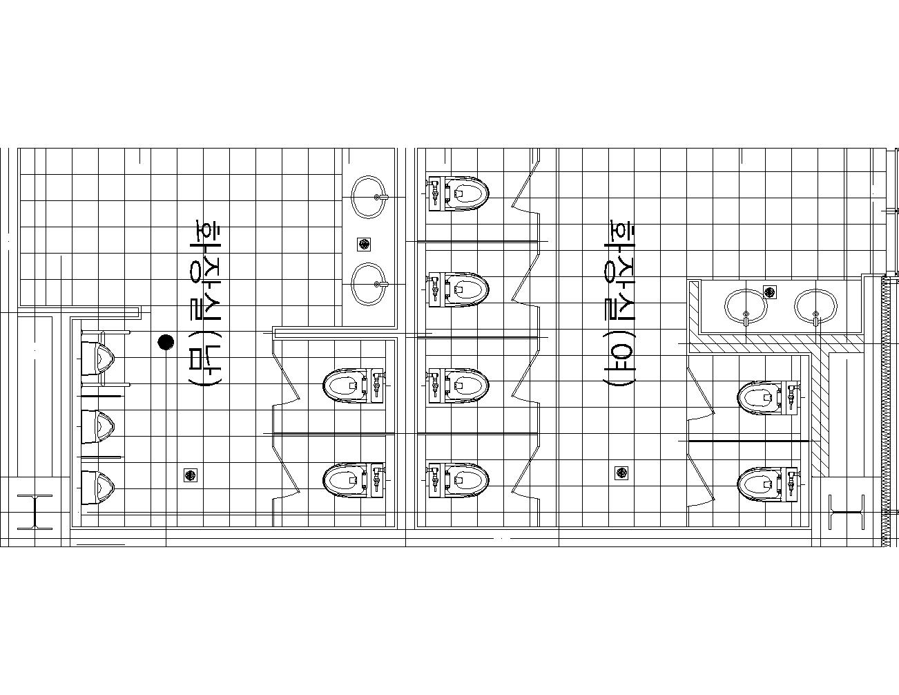 화장실 칸막이 도면