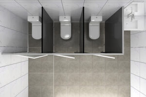 [전주 큐비클] 화장실 칸막이 자재 납품 및 시공 현장: 공간 효율을 살린 혁신센터 공사 후기