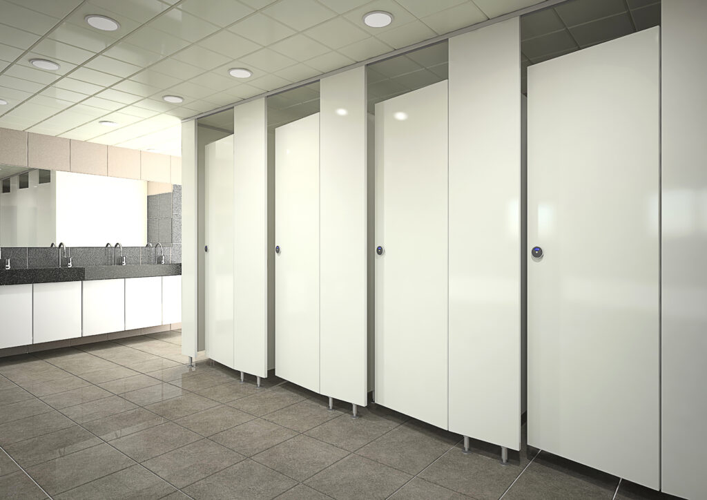 업체에서 정해 준 큐비클 색상과 타입