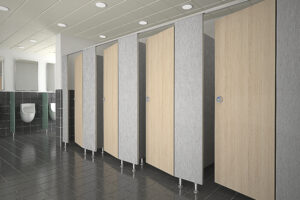 충주 큐비클 화장실 칸막이 시공 사례: 대규모 공장 맞춤 설치