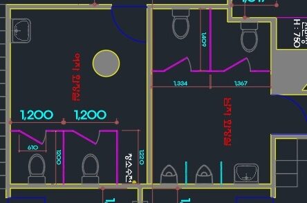 화장실 전체 도면