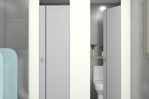 천안 화장실 칸막이 큐비클 시공 전문: 86칸 대형 현장 완벽 마감