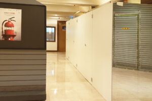 대전 큐비클 호텔 피팅룸 화장실 칸막이 큐비클 자재 납품 사례