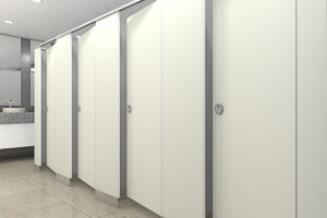 [용인 큐비클] 작은 웨딩홀 화장실 칸막이 큐비클 시공 사례