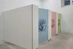 [용인 큐비클] 어린이집 디자인 화장실 칸막이 큐비클 시공 사례