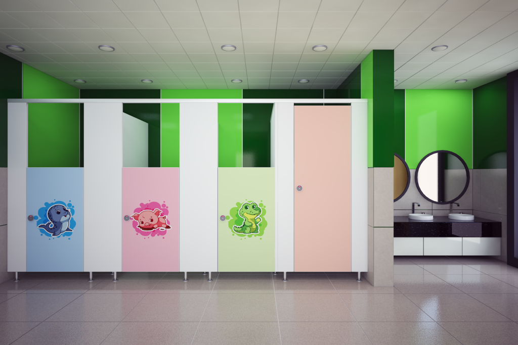 문 디자인 어린이 큐비클