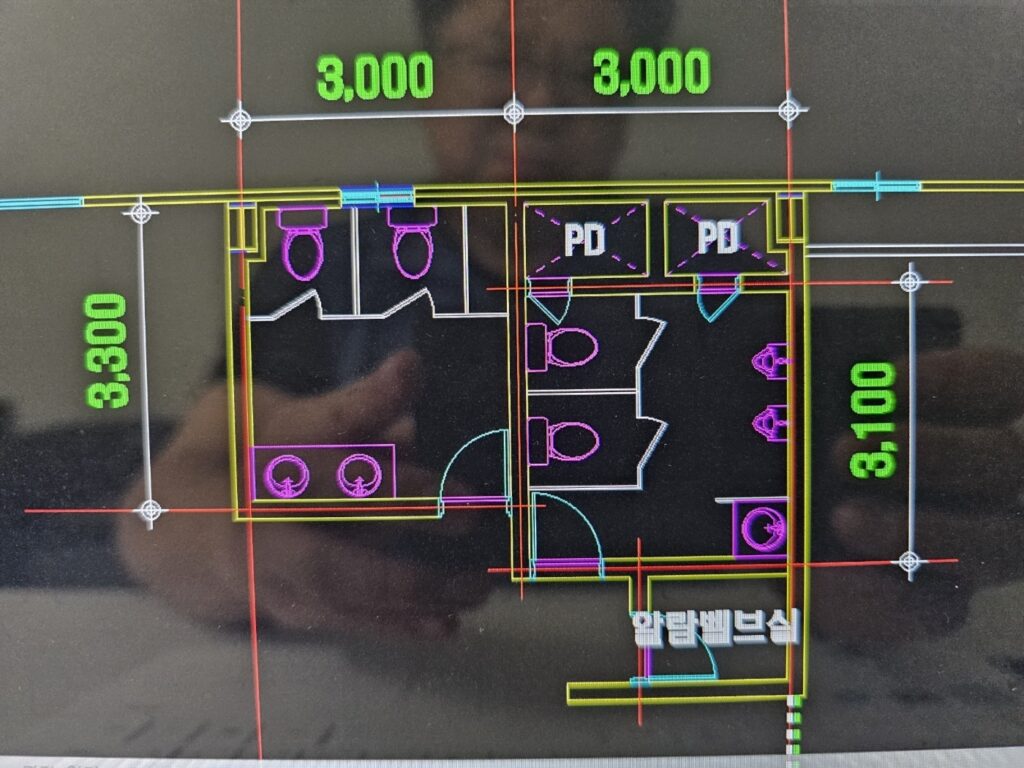 현장 평면도 도면