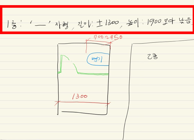 의뢰인이 보내 온 도면